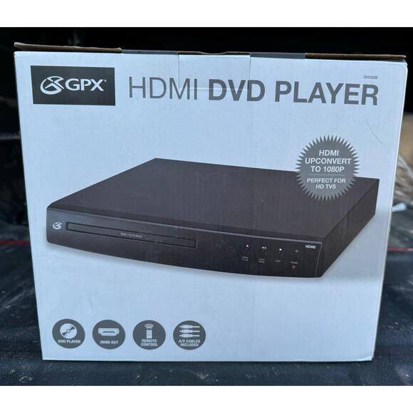NIB GPX DH300B 1080p HDMI DVD Player - Picture 1 of 7